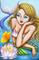 Art: Mermaid Admiring Butterfly by Artist Hiroko Reaney