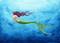 Art: Mermaid Swimming 6 by Artist Hiroko Reaney