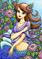 Art: Darling Dahlia Mermaid by Artist Hiroko Reaney