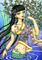 Art: Japanese White Lilac Mermaid by Artist Hiroko Reaney