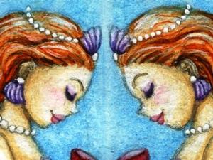 Detail Image for art Christmas Mermaids