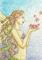 Art: Mermaid with Flowers by Artist Hiroko Reaney
