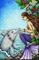 Art: Mermaid Giving Aloha to Dolphin Friend by Artist Hiroko Reaney