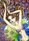 Art: Aqua Rose Mermaid by Artist Hiroko Reaney