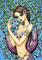 Art: Lovely Flower Vine Mermaid by Artist Hiroko Reaney