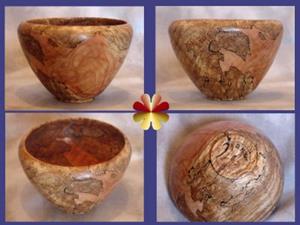 Detail Image for art Spalted Maple Wood Bowl