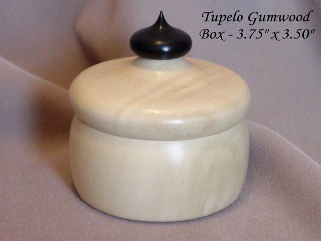 Art: Tupelo Gum Wood Box by Artist Daniel L. Miller