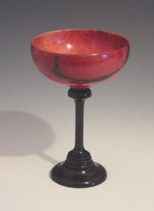 Detail Image for art Pink Ivory & Ebony Wood Goblet