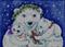 Art: A POLAR BEAR CHRISTMAS Hooked by Artist Susan Brack