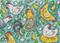 Art: FLEW THE COOP RUG Needlepoint by Artist Susan Brack