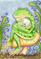 Art: MOTHER FROG TADPOLE JAR by Artist Susan Brack