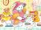 Art: SWEET TREATS Teddy Bear Tea Party by Artist Susan Brack