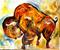Art: Buffalo Color West by Artist Laurie Justus Pace