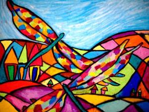 Detail Image for art Dragonfly Ballet