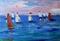 Art: Sail Boats by Artist Delilah Smith