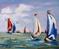 Art: Sailboats by Artist Delilah Smith