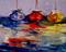 Art: Colorful Sails-SOLD by Artist Delilah Smith