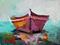 Art: Dinghy  Boat by Artist Delilah Smith