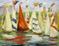 Art: Red Sail by Artist Delilah Smith
