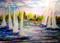 Art: Sail Boats by Artist Delilah Smith