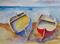 Art: Two Row Boats by Artist Delilah Smith