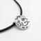 Art: Black Flower Necklace by Artist Andree Chenier