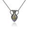 Art: Vase Necklace with Seed Motif by Artist Andree Chenier