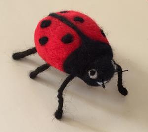 Detail Image for art Needle Felted Ladybug