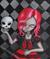 Art: RED GOTHIC LOLITA by Artist Martin Catterton