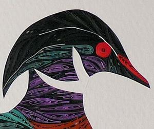 Detail Image for art Quilled Wood Duck