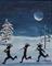 Art: Gathering In The Snow by Artist Kathy Hatt