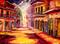 Art: Night Glow - New Orleans - SOLD by Artist Diane Millsap