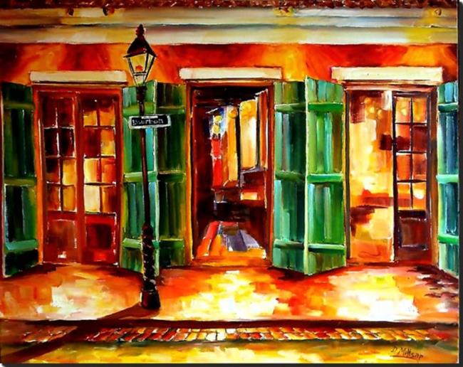 Art: Always Open on Bourbon Street - SOLD by Artist Diane Millsap