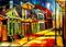 Art: Side Street in the Vieux Carre - SOLD by Artist Diane Millsap
