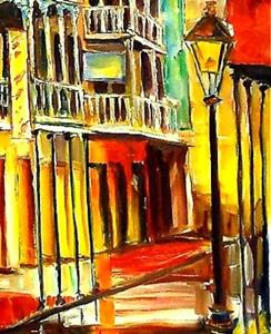 Detail Image for art Dusk on Iberville Street - SOLD Detail Image for art Dusk on Iberville Street - SOLD