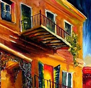 Detail Image for art French Quarter Balconies - SOLD
