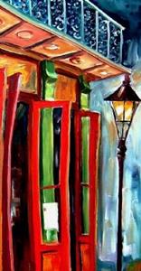 Detail Image for art Big Red Doors in the French Quarter II - SOLD