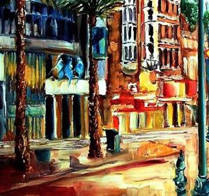 Detail Image for art Evening on Canal Street - SOLD Detail Image for art Evening on Canal Street - SOLD