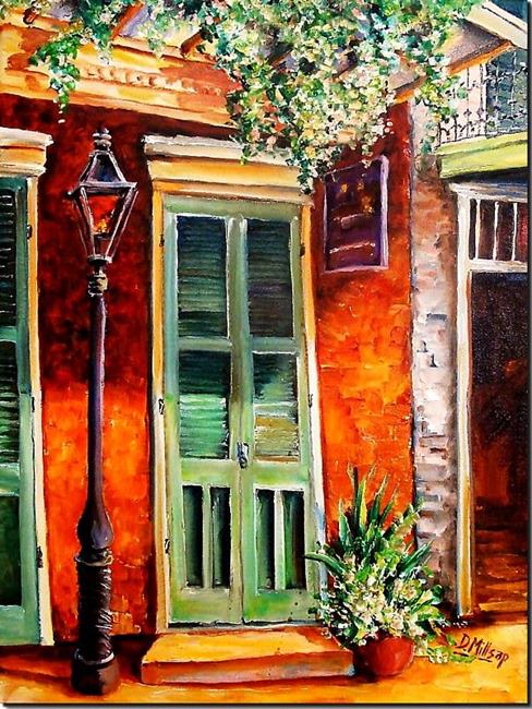 Art: Sunlit Vieux Carre' - SOLD by Artist Diane Millsap