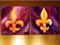 Art: Royal Fleur de Lis - Pair - SOLD by Artist Diane Millsap