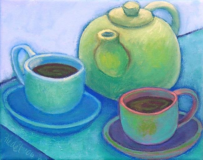 Art: Green Tea by Artist Elizabeth Fiedel