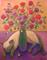 Art: Rose and Gold by Artist Elizabeth Fiedel