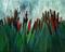 Art: Cattails by Artist Elizabeth Fiedel