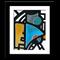 Art: Elle abstract 022 1620 F Original Abstract Art Tribal by Artist Thomas C. Fedro