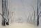 Art: Winter walk by Artist Mats Eriksson