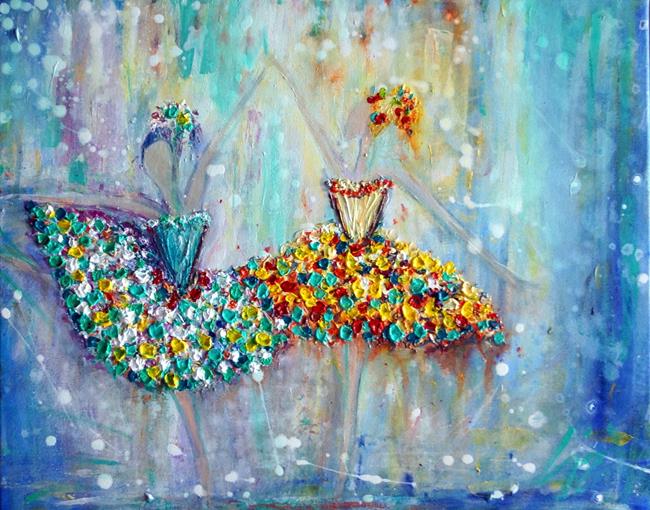 Art: HAPPY BALLERINAS by Artist LUIZA VIZOLI