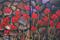 Art: RED FLOWERS and PRAYER to the WESTERN WALL by Artist LUIZA VIZOLI
