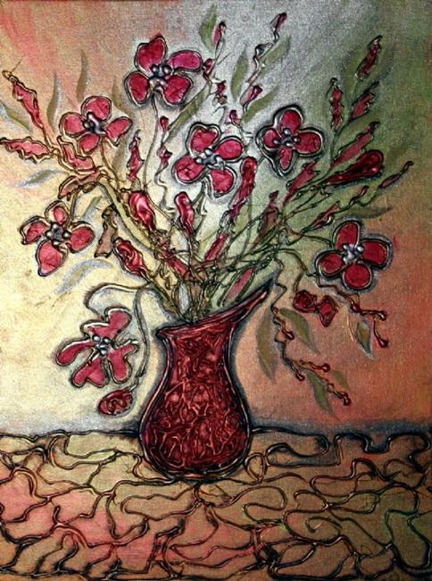 Art: AUTUMNAL BOUQUET by Artist LUIZA VIZOLI