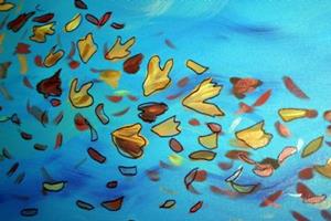 Detail Image for art LEAVES and WATER