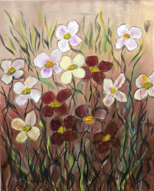 Art: SENSITIVE FLOWERS by Artist LUIZA VIZOLI